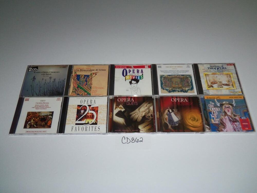 Opera Classical 10 CD Lot Arias Amor War Orff Caro Instrument -0618CD862